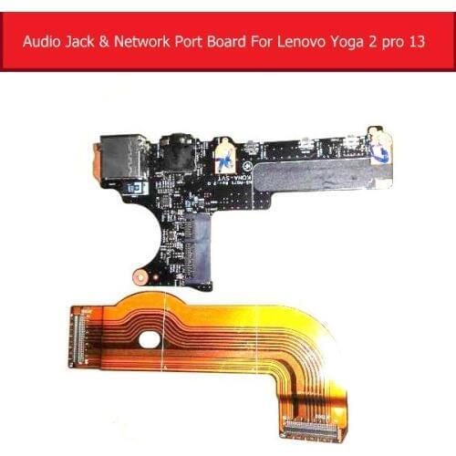 Genuine Audio jack &USB Port Board For Lenovo YOGA 2 PRO 13 NS-A071 Headphone jack module with connector flex ribbon replacement
