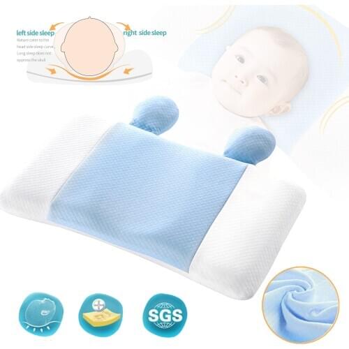 Newborn Infant Prevent Baby Slant Flat Head Hump Deformation Correct Position Sleep Pillow Breathable Anti-rollover Mattress#g4