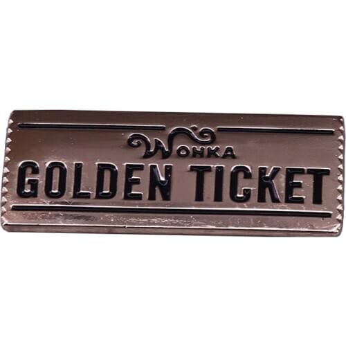 Willy Wonka and the Chocolate Factory - The Golden Ticket limited edition pin