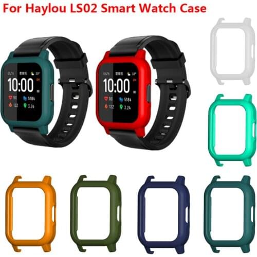Protective Case Cover For Haylou LS02 Smart Watch Hard PC Shell Protector Frame For Xiaomi Haylou LS02 Strap Bracelet