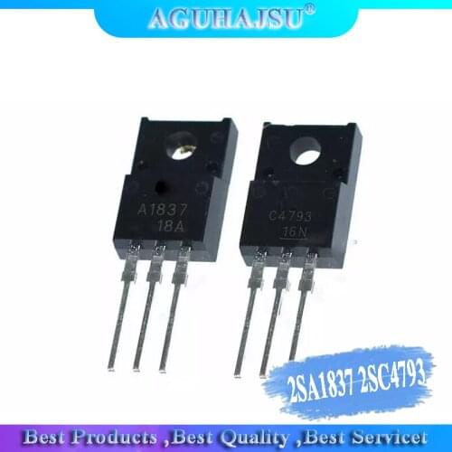 10PCS 5pair 5pcs 2SC4793 TO220 5pcs 2SA1837 TO-220 C4793 A1837 230V 1A EACH Original and Transistor new original