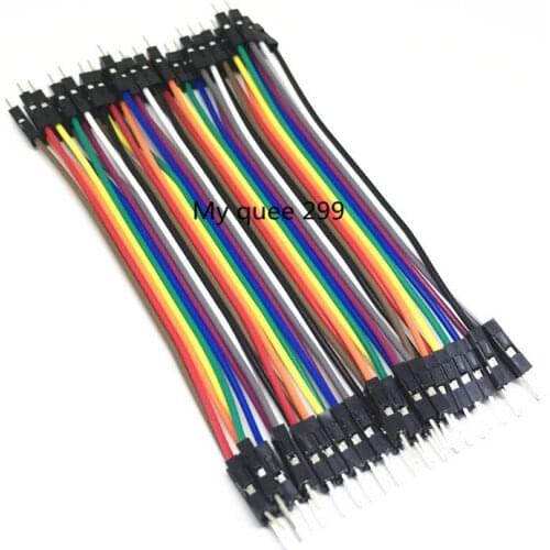 40PCS 10CM 2.54MM Row Male to Male Dupont Cable Breadboard Jumper Wire For arduino
