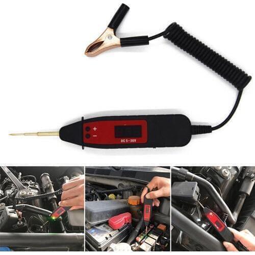 5-36V Durable Car LCD Digital Electric Voltage Power Test Pen Probe Detector Non-Contact Tester Accessory LED Light