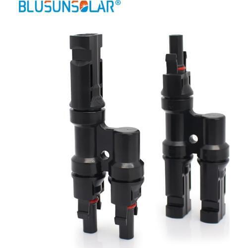 Blusunsolar 50Pair Solar PV Solar 2 To 1 T Branch Connectors Solar Energy Adapter Solar Panel Solar T Branch For Solar System