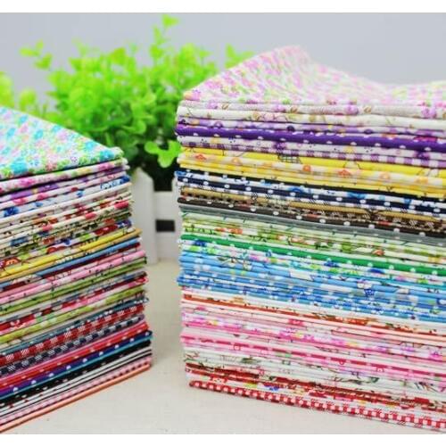 Quilting Tilda Charm Packs Bundle Fabric Cloth Patchwork 50pieces 20*25cm Suede Other Plain Printed 100% Cotton