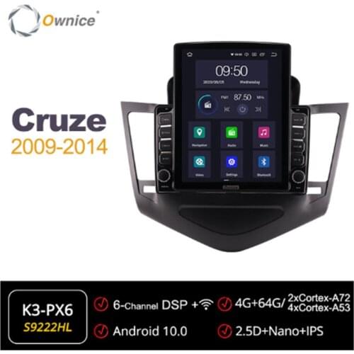 Android Octa 8Core 10.0 Ownice Autoradio 2 Din forChevrolet Cruze 2009 - 2014 Car Radio Auto GPS Navigation Multimedia DSP
