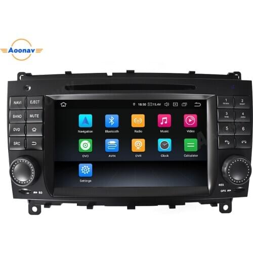 Android Stereo receiver car audio For Benz C- W203 CLK W209 2004-2007 Car radio multimedia player touch screen GPS navigation