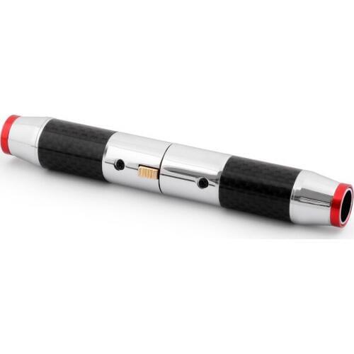 Areyourshop 1Set Gold Plated Carbon Fiber XLR Plug Connector HiFi Audio 3Pin M & F Red