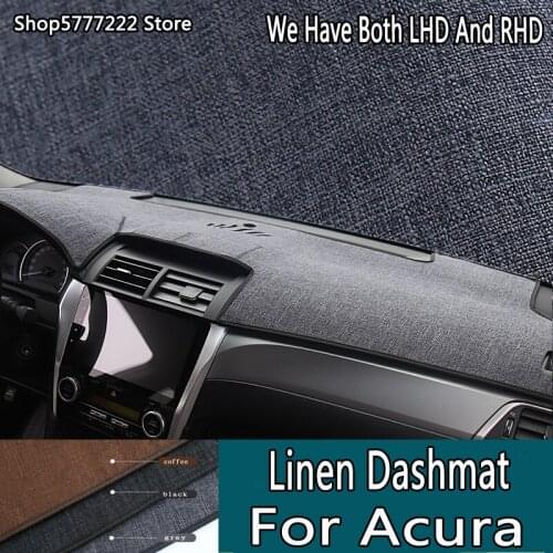 Car styling accessories dash mat Linen noslip dashmat dashboard cover for Acura EL TL TLX CDX RDX MDX TLX ILX RLX ZDX RL CSX TSX