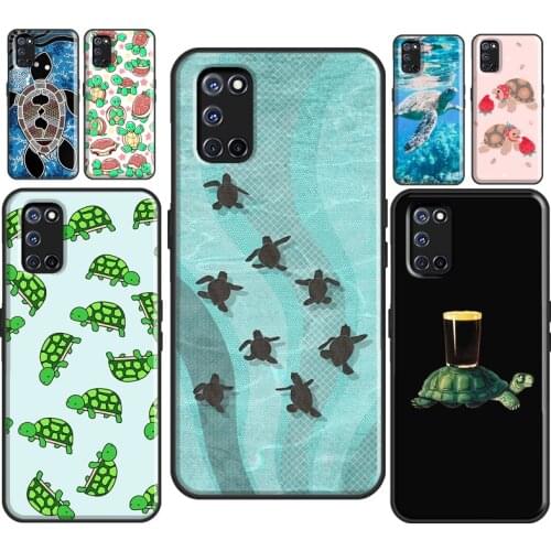 Sea Turtle Swimming For OPPO A53 2020 A31 A5 A9 A1K A3S A5S A15 A52 A72 A83 F5 F7 Find X2 X3 Pro Phone Cover
