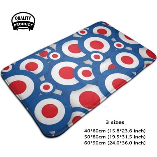 Uk Red White And Blue Repeat 3 Sizes Home Rug Room Carpet Red White Blue Uk Britain Great Britain Raf Logo Repeat Air Force Gb
