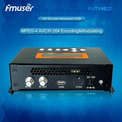 FUTV4622 DVB-T MPEG-4 AVC/H.264 HD Encoder Modulator (Tuner,HDMI in; RF out) with USB Upgrade for Home Use