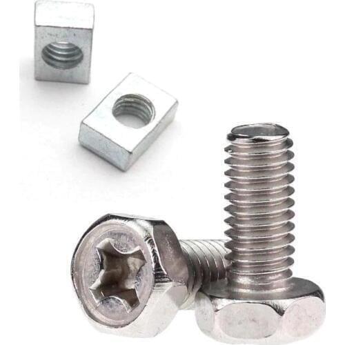 Motorcycle Motorbike Battery Terminal Nut and Bolt Kit M6x14mm Set