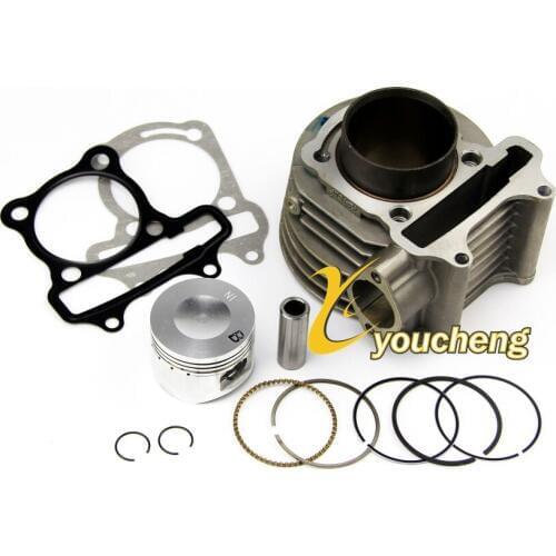 Cylinder Body Assembly 57.4mm Bore Cylinder Rebuilt Kit for GY6 150cc ATV Go Kart Mope Wholesale TG-GY6150