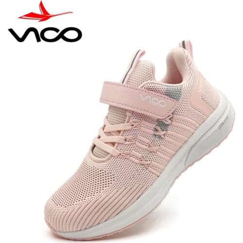 Boys Girls Sneakers Lightweight Breathable Hook And Loop Washable Strap Athletic Walking Running Sports Tennis Shoes For Kids