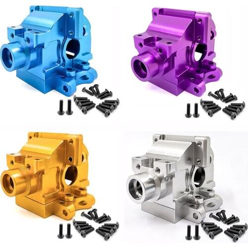 Metal Differential Gearbox Gear Box Kit for 1/10 HSP 94122/177/188 06045 06046 122275 RC Car Petrol Truck