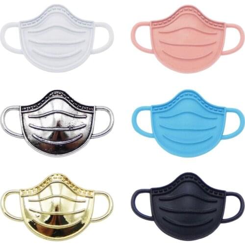 Julie Wang 30PCS Mini Alloy Charms Enamel Painting Pendant Mixed Color DIY Handmade Necklace Bracelet Jewelry Accessory 23*14mm