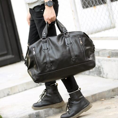 Fashion Mens Travel Bags Brand Luggage Waterproof Suitcase Duffel Bag Large Capacity Bags Casual High-capacity Leather Handbag