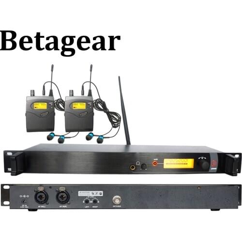 Betagear bk2000 mono in ear monitor wireless system professional sound stage uhf IEM 1 transmitter 2 receiver performance stage