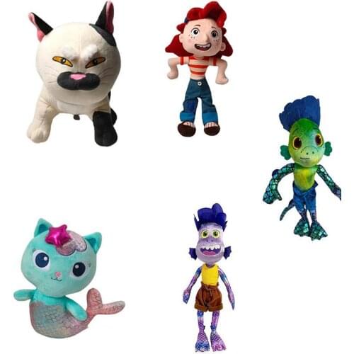 2021New Luca Movie Machiavelli Plush Cat Lovely Giulia Father Cat Doll Funniest Cat Plushie Birthday Gift Toy for Children Boys