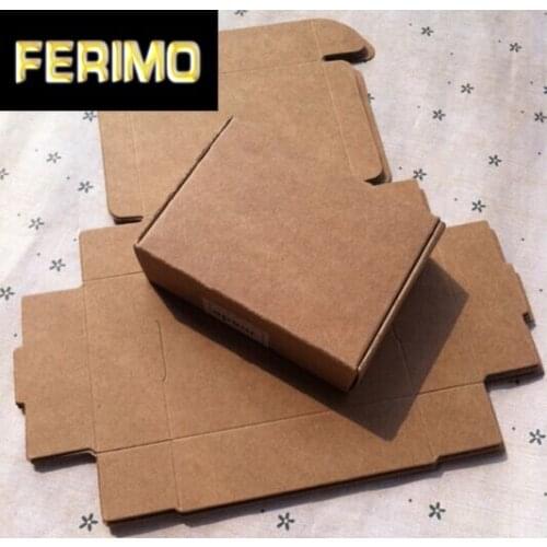 Wholesale (50Pcs/Lot) 8x6x2.2cm Kraft Candy Box, Handmade Soap Box, Party Favor Jewelry Candy Cake Box -Free shipping