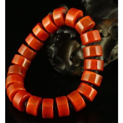 Genuine Natural Jade Bracelet Southern Red Agate Fine Jewelry Bangle Men Women Certified Jades Stone Elastic Beaded Bracelets