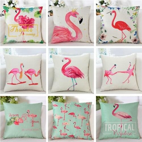 Red Flamingo Lovely Cushion With Filling Core 45*45cm Hold Pillow Europe American New Style Decor Car Chair Sofa Cusion Pads Nap