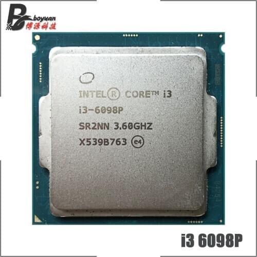 Intel Core i3-6098P i3 6098P 3.6 GHz Dual-Core Quad-Thread 54W CPU Processor LGA 1151
