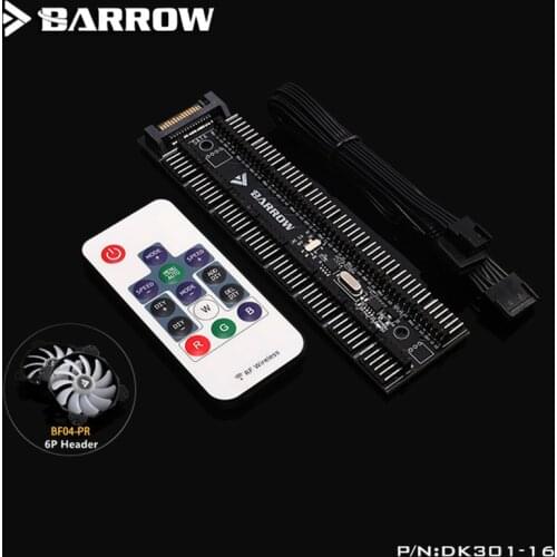 Barrow 16-channels all-in-one RGB Remote Controller Support Motherboard 5V AURA SYNC DK301-16