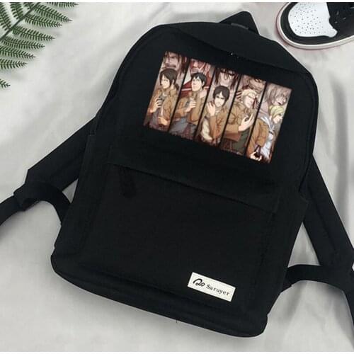Attack on Titan Shingeki No Kyojin Titan Attack bags laptop designer travel femenina ladies bolso mujer mujer backpack