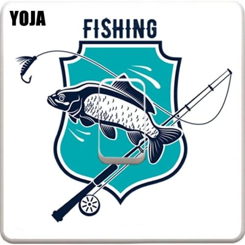 YOJA Fun Go Fish Home Switch Sticker Room Wall PVC Decal Decoration Accessories 11SS0031