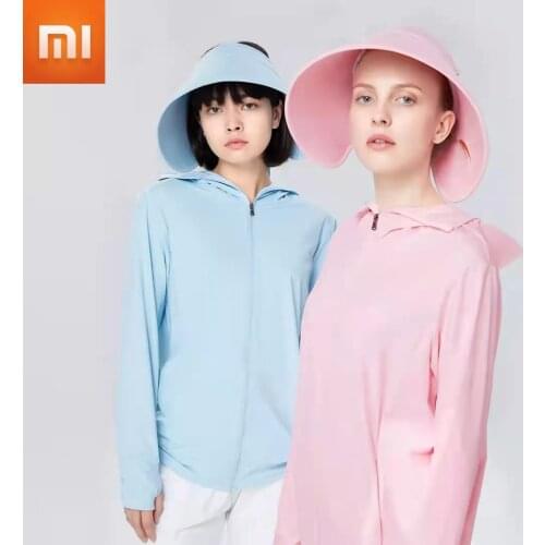 2021 Xiaomi Supield Full-band Sun Protection Coat Womens Long-sleeved Short Jacket Anti-UV Breathable Thin Sunscreen Moisture