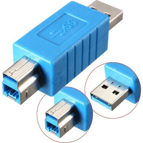 10pcs usb3.0 Type A Male to Type B Male Plug Adapter Converter For PC Printer
