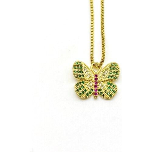 5pcs/lot New Fashion Butterfly Pendant Necklaces