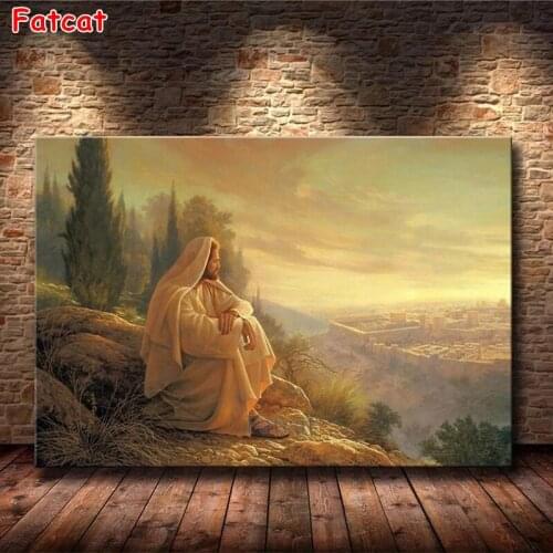 Diamond Embroidery Religion christian jesus Picture Of Diamond Painting Full Square/round drill Mosaic Cross Stitch Art PP2016