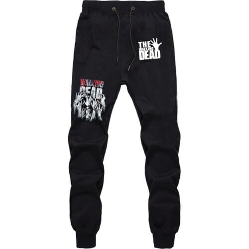 High Quality Pants Students Sports Summer Breathable Pants the Walking Dead Cotton Straight Pants Jogger Fitness Sweatpants