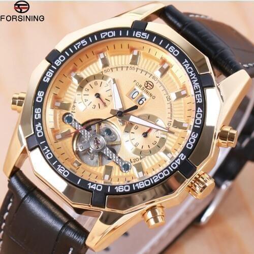 FORSINING mens watch top brand luxury automatic / mechanical / luxury watch mens sports watch mens reloj hombre tourbillon