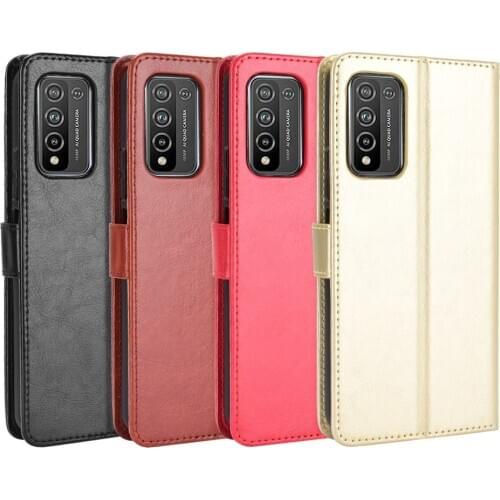 PU Leather Flip Wallet Case for Huawei Honor 10X Lite P Smart 2021 2020 P40 P30 Mate 40 Pro Anti-knock Kickstand Phone Bag