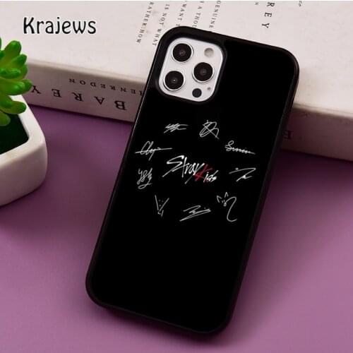 Kpop SKZ Stray Kids Phone Case For iPhone 5 SE 2020 6s 7 8 plus X XR XS 12 mini 11 pro max Galaxy S8 S9 S10 Cover coque Shell