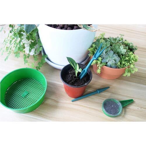 21cm Dia. Large Vintage Plastic Garden Soil Sieve Gardening Tool