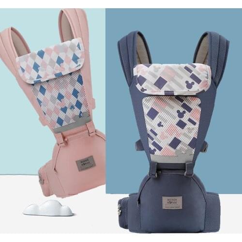 Disney 0-48M Ergonomic Baby Carrier Portable Baby Sling Wrap Cotton Infant Newborn Baby Carrying Baby Wrap Sling for Baby Travel