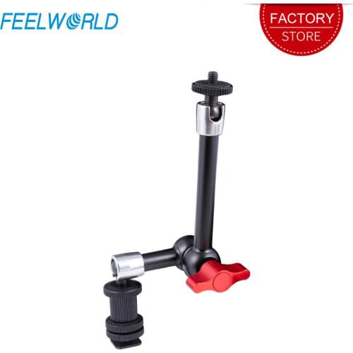 FEELWORLD 9 inch Rugged Articulating Magic Arm with 1/4" Thread Screw 360 Rotation for Field Monitor Gimbal Stabilizer LED Light