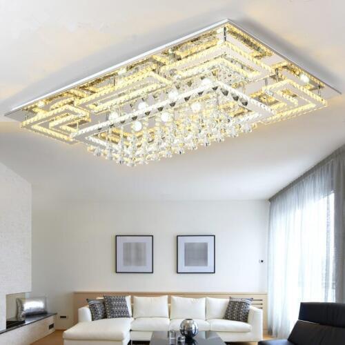 Stainless steel crystal LEDceiling lamps Residential & Commercial Indoor Indoor Ceiling Lights Lighting fixture