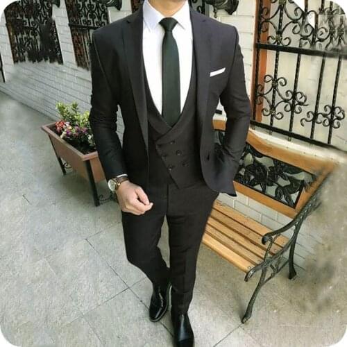 Suit Men Wedding Groom Best Man Prom Suits Custom Made Casual Business Slim Fits Social Blazer Costume Homme Jacket+Pants+Vest