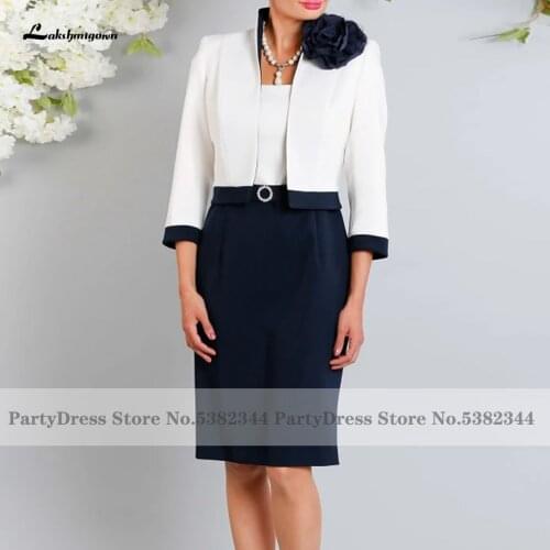 Lakshmigown Vintage Mother of the Groom Dress with Jacket 2021 Vestidos de Noite Women Wedding Cocktail Dinner Party Gowns