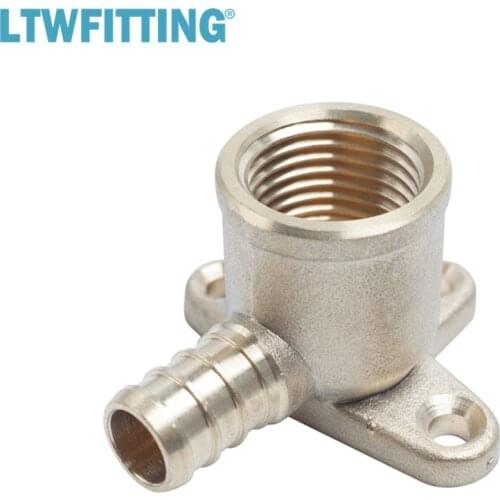 LTWFITTING Lead Free Brass PEX Crimp Fitting 1/2" Female NPT x 1/2" PEX Drop Ear Elbow
