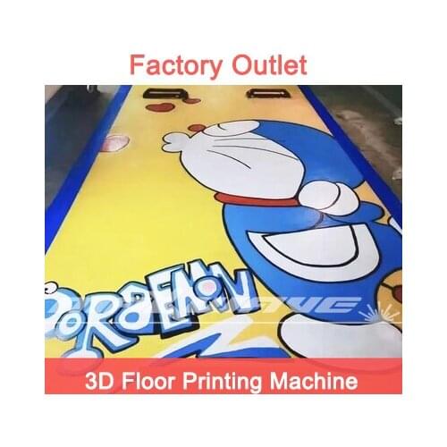 Floor Painting Machine 3d Smart Garage Park Large Automatic Ground Inkjet Printing Graffiti Robot