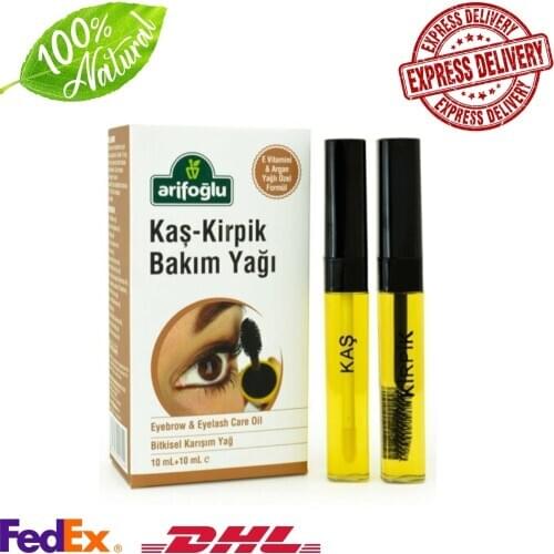 Eyebrow and Eyelash Care Oil with E Vitamins and Argan Oil Arifoğlu , 2 * 10ml Fast Delivery
