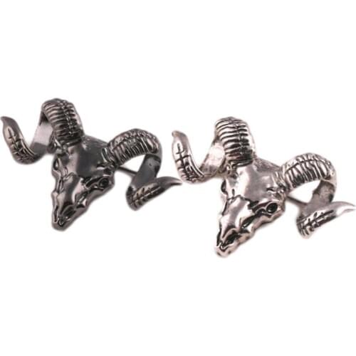 Special Design Plated Trendy Brooches Sheep Brooch Men And Retro Corsage Personalized Claw Skull Fashion Pin