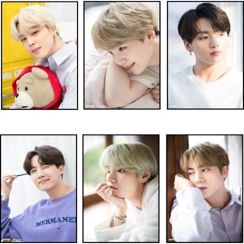 Fashion Bangtan Boys New Ablum White Day Poster Fans Gift Stationery White Cardboard Poster Y15